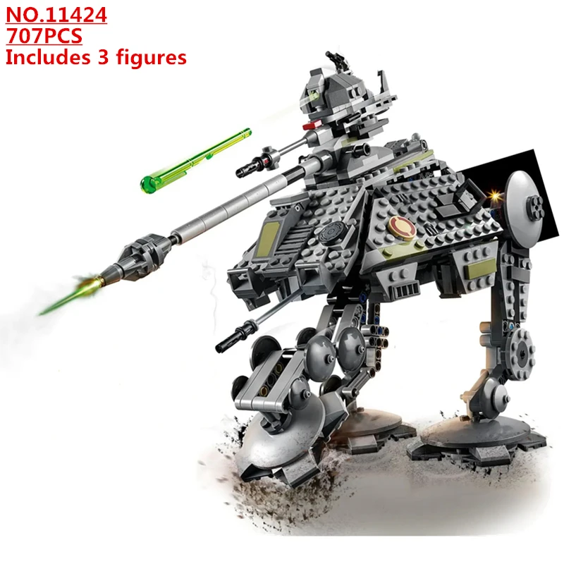 NEW Star Wars Revenge of Sith AT AP Walker 11424 Building Kit (707 Pieces) Blocks Model Bricks Classic For Children Toys Gift
NEW Star Wars Revenge of Sith AT AP Walker 11424 Building Kit (707 Pieces) Blocks Model Bricks Classic For Children Toys Gift