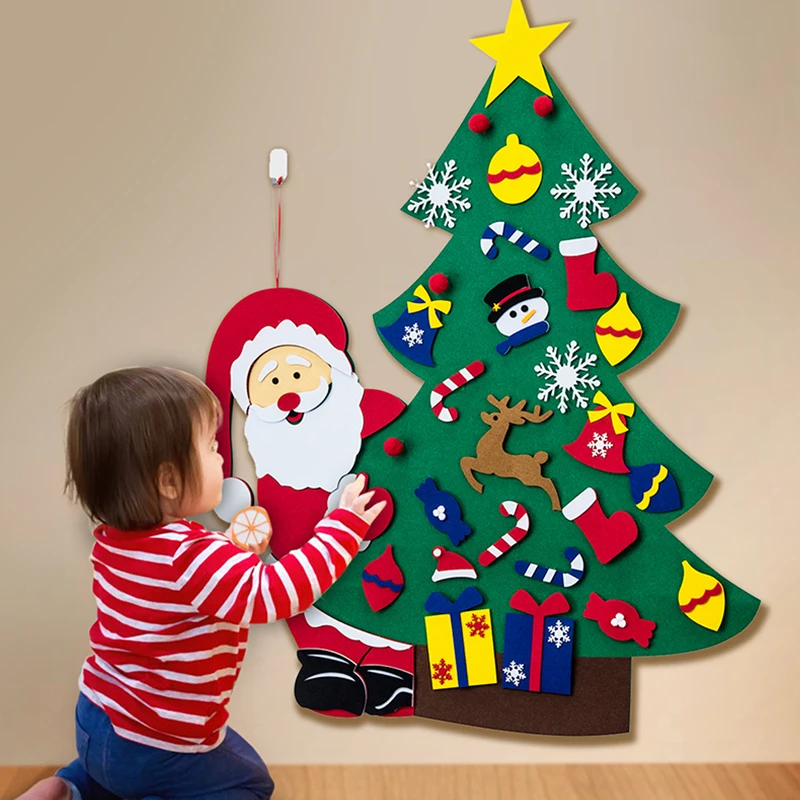 DIY Felt Christmas Tree Decorations Santa Clause Ornaments New Year Gift Kid Toys Fake Tree Wall Hanging Party Decoration Home
DIY Felt Christmas Tree Decorations Santa Clause Ornaments New Year Gift Kid Toys Fake Tree Wall Hanging Party Decoration Home