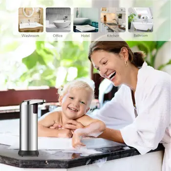 Automatic Liquid Soap Dispenser Smart Sensor Soap Dispensador Touchless Stainless Steel soap Dispenser for Kitchen Bathroom
Automatic Liquid Soap Dispenser Smart Sensor Soap Dispensador Touchless Stainless Steel soap Dispenser for Kitchen Bathroom