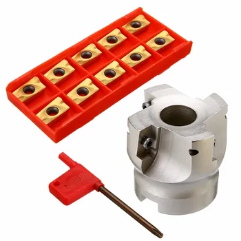 1Pcs 50mm BAP400R-50-22 Face End Mill Milling Cutter 4 Flute + 10Pcs Inserts with T15 Wrench For CNC Machine Milling Tools
1Pcs 50mm BAP400R-50-22 Face End Mill Milling Cutter 4 Flute + 10Pcs Inserts with T15 Wrench For CNC Machine Milling Tools