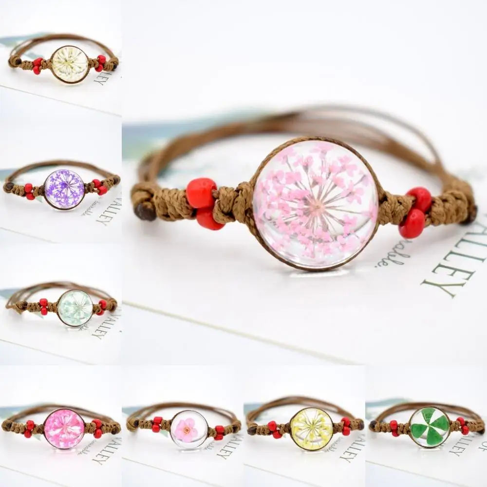 Beautiful Really Dried Flower Bracelet Fresh Personality Creative Fashion Bangles Women Ladies Female Wrist Handcraft Jewelry
Beautiful Really Dried Flower Bracelet Fresh Personality Creative Fashion Bangles Women Ladies Female Wrist Handcraft Jewelry