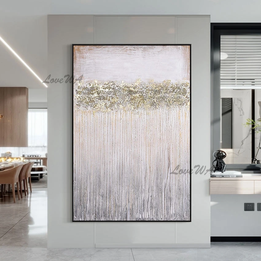 100% Handmade Large Living Room Wall Picture Simple Aabstract Painting Add Gold Foil Home Good Wall Art Canvas No Framed
100% Handmade Large Living Room Wall Picture Simple Aabstract Painting Add Gold Foil Home Good Wall Art Canvas No Framed