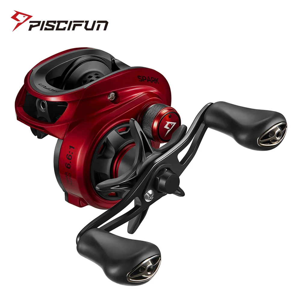 Piscifun Spark Baitcasting Fishing Reel 8.1:1/6.6:1 Gear Ratio 7.5kg Max Drag Magnetic Brake System Super Compact Casting Reel 
Piscifun Spark Baitcasting Fishing Reel 8.1:1/6.6:1 Gear Ratio 7.5kg Max Drag Magnetic Brake System Super Compact Casting Reel