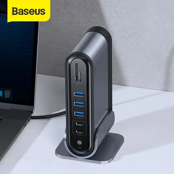 Baseus USB C HUB Type C to Multi HDMI USB 3.0 with Power Adapter Docking Station for MacBook Pro RJ45 OTG USB Ports USB HUB
Baseus USB C HUB Type C to Multi HDMI USB 3.0 with Power Adapter Docking Station for MacBook Pro RJ45 OTG USB Ports USB HUB
