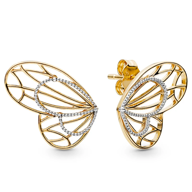 2019 NEW 100% 925 Sterling Silver Love Openwork Butterflies Earrings Shine Gold Clear CZ Ear Studs Fit DIY Women Gift wholesale
2019 NEW 100% 925 Sterling Silver Love Openwork Butterflies Earrings Shine Gold Clear CZ Ear Studs Fit DIY Women Gift wholesale
