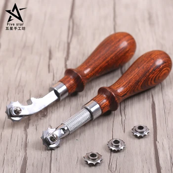 DIY Craft Spacing Rounds The Scriber Ling Auxiliary Cut Spacing with 4 Wheels Leather Craft Tools 3/4/5/6mm Hole spacing
DIY Craft Spacing Rounds The Scriber Ling Auxiliary Cut Spacing with 4 Wheels Leather Craft Tools 3/4/5/6mm Hole spacing