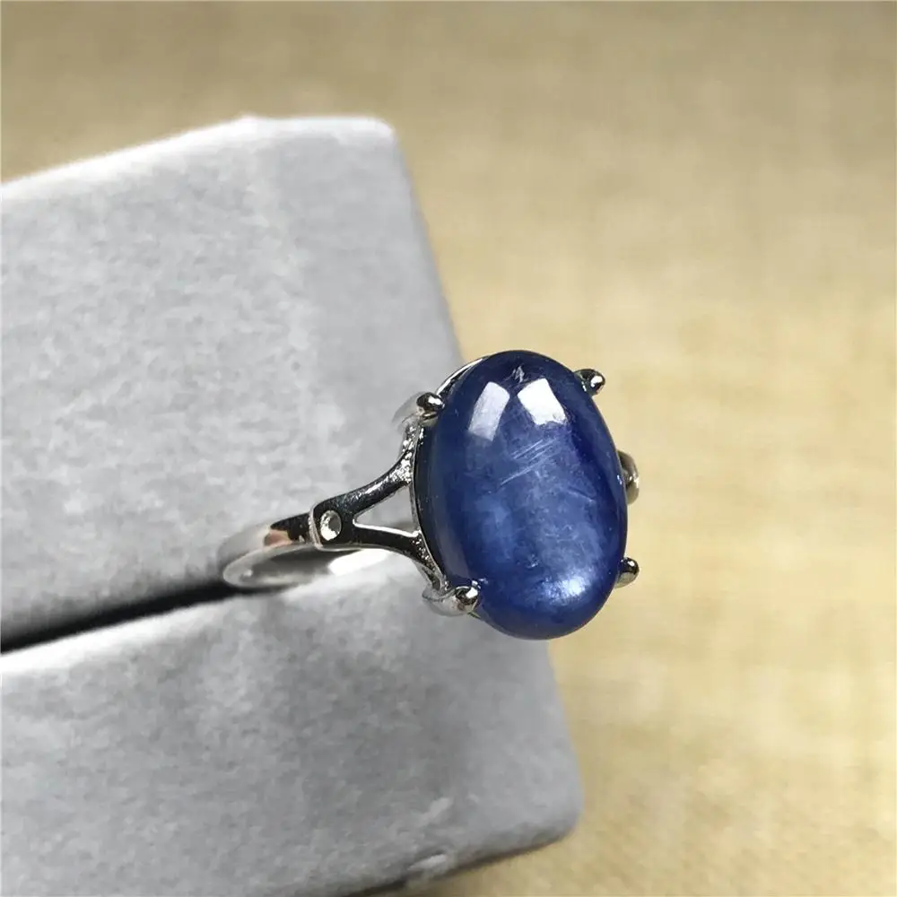 100% Natural Blue Kyanite Ring Jewelry For Woman Lady Man 12x9mm Beads Cat Eye Crystal Silver Prong Setting Adjustable Ring AAAA
100% Natural Blue Kyanite Ring Jewelry For Woman Lady Man 12x9mm Beads Cat Eye Crystal Silver Prong Setting Adjustable Ring AAAA