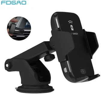 FDGAO Automatic Clamping Car Mount Qi Wireless Charger for iPhone XR XS X 8 Phone Holder 10W Fast Charging For Samsung S10 S9 S8
FDGAO Automatic Clamping Car Mount Qi Wireless Charger for iPhone XR XS X 8 Phone Holder 10W Fast Charging For Samsung S10 S9 S8