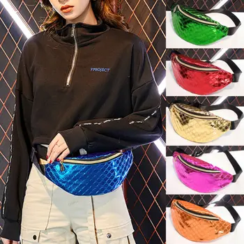 2019 Fashion Women Lady Glitter Sequins Waist Bag Solid PVC Fanny Pack Pouch Hip Purse Satchel Waist Packs
2019 Fashion Women Lady Glitter Sequins Waist Bag Solid PVC Fanny Pack Pouch Hip Purse Satchel Waist Packs