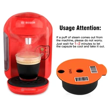 Reusable Capsules Pod Refillable Coffee Capsule Filter with Silicone Lid for Bosch Tassimo Coffee Machines
Reusable Capsules Pod Refillable Coffee Capsule Filter with Silicone Lid for Bosch Tassimo Coffee Machines