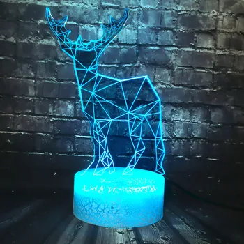 

Christmas Atmosphere Decor Lava 7 Color Change 3D Visual LED Kid Night Light Sleep Mood Table Lamp Holiday Birthday Friend lamp