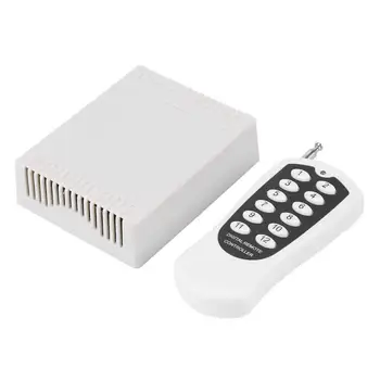 DC 12V RF Wireless Relay 12 Channel Wireless RF Remote Control Switch Transmitter and Receiver
DC 12V RF Wireless Relay 12 Channel Wireless RF Remote Control Switch Transmitter and Receiver