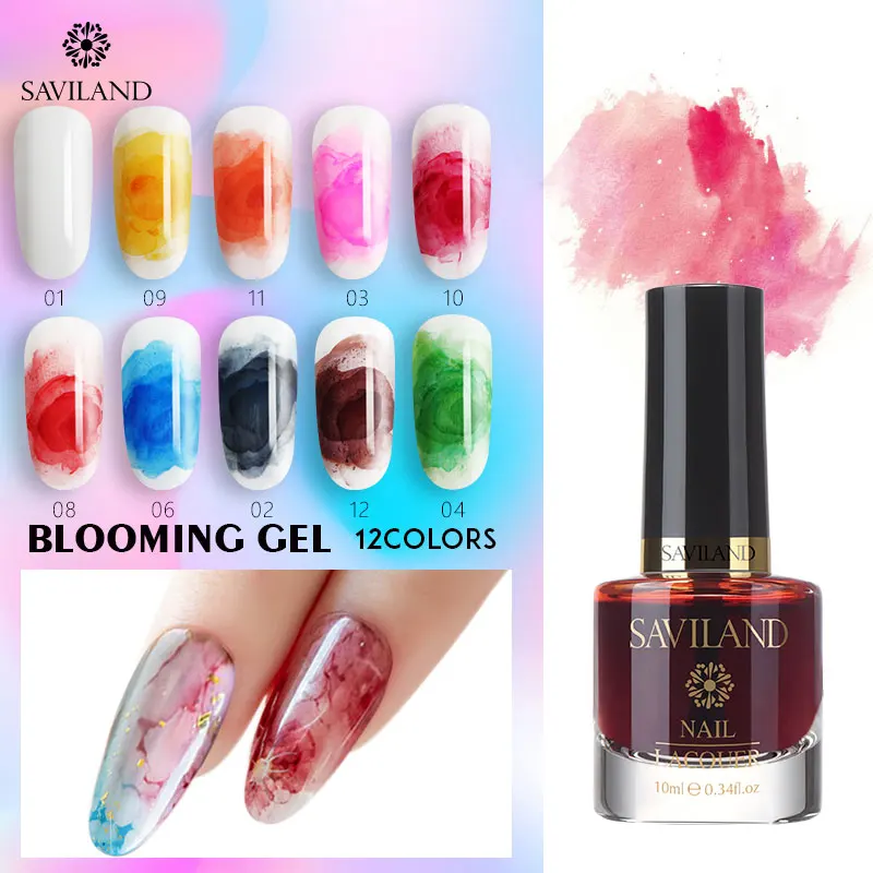 SAVILAND 10 ML Blooming Marble Ink Gel Smoke Effect Ombre Smudge Bubble DIY Varnish Painting Blossom Nail Art Salon
SAVILAND 10 ML Blooming Marble Ink Gel Smoke Effect Ombre Smudge Bubble DIY Varnish Painting Blossom Nail Art Salon