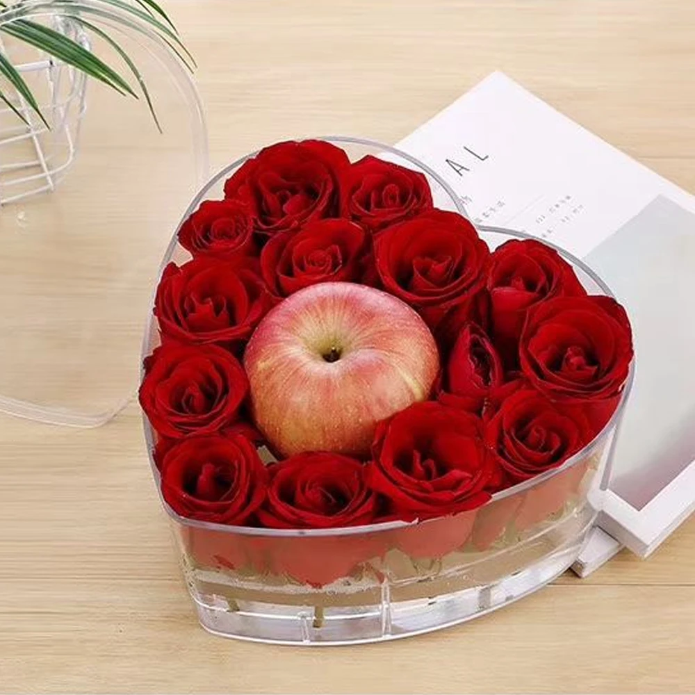 Heart Shape Rose Storage Box Acrylic Flower Box Gift Box Confession Rose Flower Packaging Box Floral Bouquet DIY Wedding Decor
Heart Shape Rose Storage Box Acrylic Flower Box Gift Box Confession Rose Flower Packaging Box Floral Bouquet DIY Wedding Decor