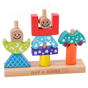 Baby Educational Wooden Toy Sun & Moon Day & Night Pillar Blocks Early Development DIY Assembly Bricks Toys
Baby Educational Wooden Toy Sun & Moon Day & Night Pillar Blocks Early Development DIY Assembly Bricks Toys