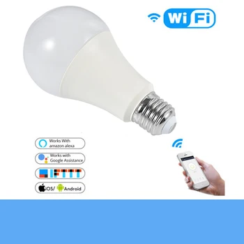 Smart LED Bulb 8W E27 Wifi Light 5RGB 800lm 16 Million Color Dimmable Lamp Voice Control Work With Alexa/Google/IFTTT/Smart Life
Smart LED Bulb 8W E27 Wifi Light 5RGB 800lm 16 Million Color Dimmable Lamp Voice Control Work With Alexa/Google/IFTTT/Smart Life