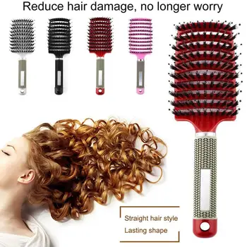 2019 Women Hair Scalp Massage Comb Bristle & Nylon Hairbrush Wet Curly Detangle Hair Brush for Salon Hairdressing Styling Tools
2019 Women Hair Scalp Massage Comb Bristle & Nylon Hairbrush Wet Curly Detangle Hair Brush for Salon Hairdressing Styling Tools