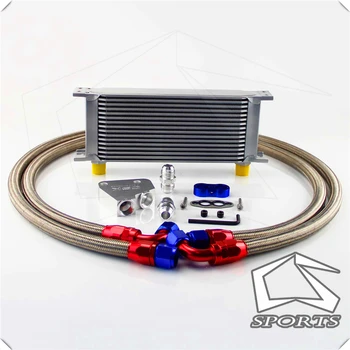 16 Row Engine Oil Cooler Kit + Sandwich Plate For BILLET LS1 LS2 LS3 LSX VE HSV Silver
16 Row Engine Oil Cooler Kit + Sandwich Plate For BILLET LS1 LS2 LS3 LSX VE HSV Silver