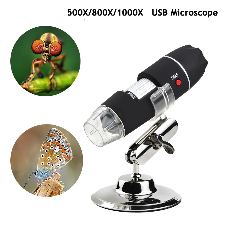 Professional USB Digital Microscope 500X LED 2MP Electronic Microscope Endoscope Zoom Camera Magnifier+ Stand Tools micro scope
Professional USB Digital Microscope 500X LED 2MP Electronic Microscope Endoscope Zoom Camera Magnifier+ Stand Tools micro scope