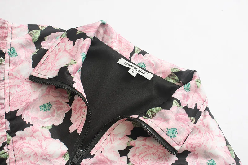 Western Style 2019 Autumn WOMEN'S Dress New Products Floral Print Pilots Jacket Women's Loose-Fit Zip-up Jacket 
Western Style 2019 Autumn WOMEN'S Dress New Products Floral Print Pilots Jacket Women's Loose-Fit Zip-up Jacket