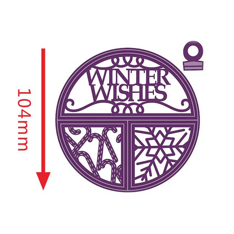 Metal Cutting Dies Christmas Winter Wishes Snowflake Round Frame Scrapbook Craft Cards Making DIY Photo Album Stencils New 2019
Metal Cutting Dies Christmas Winter Wishes Snowflake Round Frame Scrapbook Craft Cards Making DIY Photo Album Stencils New 2019
