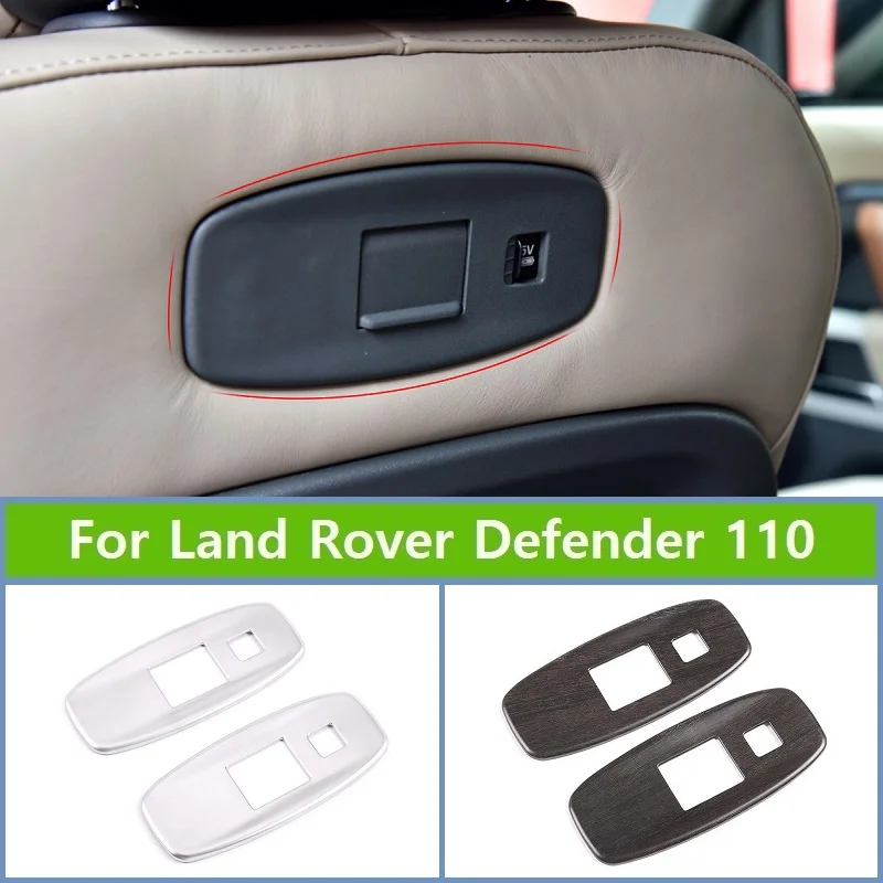 NEW!!! ABS Chrome/Oak Wood Grain Car Seat Back USB Port Panel Frame Trim For Land Rover Defender 110 2020 Car Accessories
NEW!!! ABS Chrome/Oak Wood Grain Car Seat Back USB Port Panel Frame Trim For Land Rover Defender 110 2020 Car Accessories