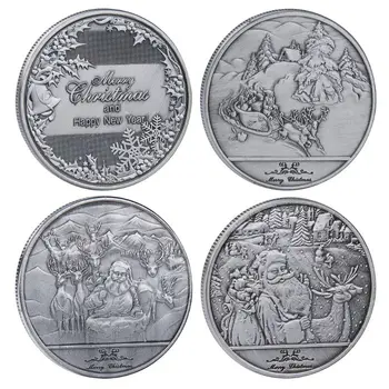 Retro Merry Christmas Santa Elk Coin Collection Souvenir Challenge Metal Art Happy New Year Gifts
Retro Merry Christmas Santa Elk Coin Collection Souvenir Challenge Metal Art Happy New Year Gifts