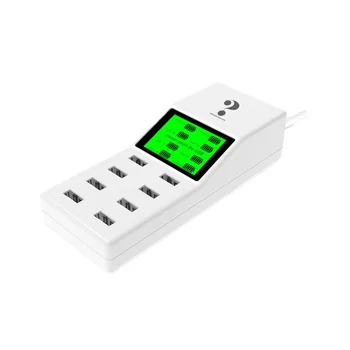 Multi-Port Usb Mobile Phone Charger Adapter 8-Port With Display Intelligent Automatic Identification Power Supply
Multi-Port Usb Mobile Phone Charger Adapter 8-Port With Display Intelligent Automatic Identification Power Supply