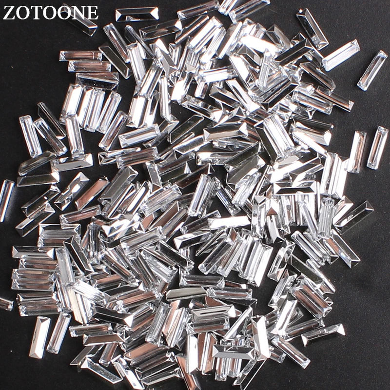 ZOTOONE 100 Pcs 3*10MM Rectangle Glue On Crystals Point Acryl Rhinestones Nail Art Applique Strass For DIY Crafts Jewelry Making
ZOTOONE 100 Pcs 3*10MM Rectangle Glue On Crystals Point Acryl Rhinestones Nail Art Applique Strass For DIY Crafts Jewelry Making
