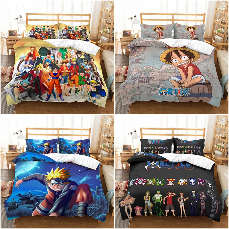 3D Duvet Cover with Pillow Cover Bedding Set Anime Dragon Ball/Naruto/One Piece Bed Set for Kids and Adults Bedroom Decor
3D Duvet Cover with Pillow Cover Bedding Set Anime Dragon Ball/Naruto/One Piece Bed Set for Kids and Adults Bedroom Decor