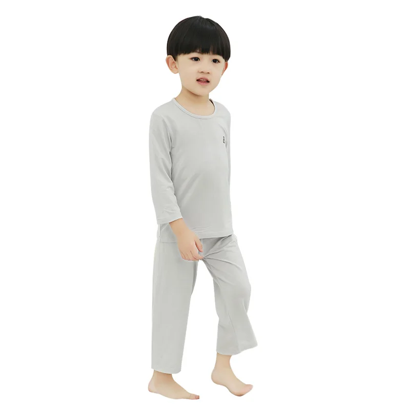 

pijama infantil 2020 long sleeves 2 pcs pajama kids knitted cotton pijamas infantiles 2 3 5 7 8 10 12 children sleepwear