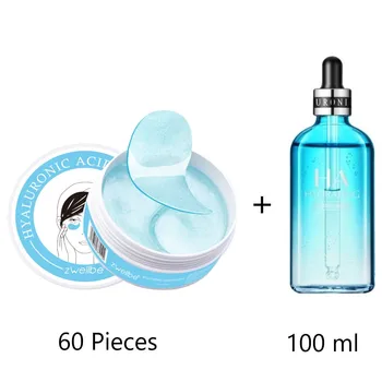Hyaluronic Acid Face Serum 100ml Anti Aging Moisturizing Eye Mask 60pcs Acne Repair Whitening Facial Skin Care Set
Hyaluronic Acid Face Serum 100ml Anti Aging Moisturizing Eye Mask 60pcs Acne Repair Whitening Facial Skin Care Set