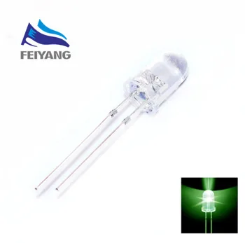 500pcs Green LED 5MM Green light-emitting diode White turn Green Round Transparents 520-525nm 3v
500pcs Green LED 5MM Green light-emitting diode White turn Green Round Transparents 520-525nm 3v