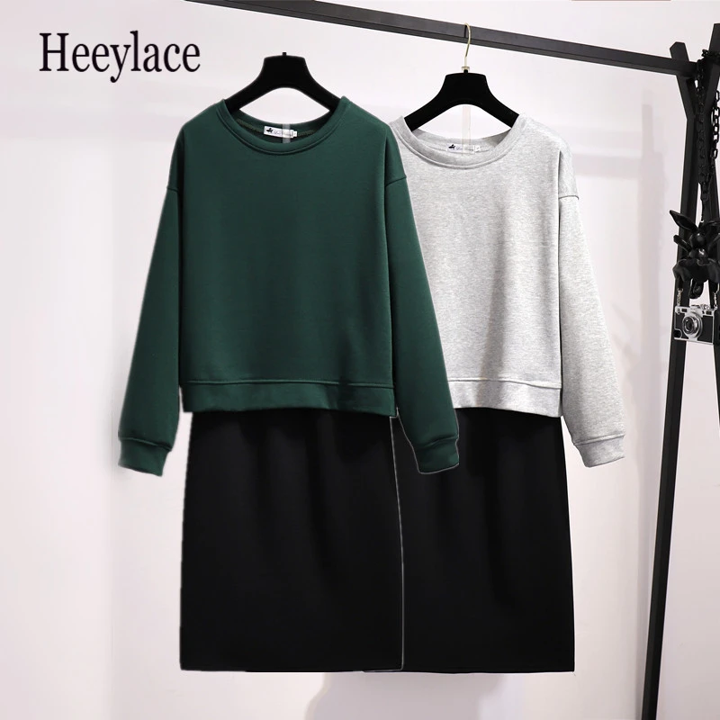 2019 Autumn Winter Plus Size Two Piece Set Women Fashion Solid Hoodie Tops+Calf-length Split Skirt Suit Casual Tracksuit 4XL
2019 Autumn Winter Plus Size Two Piece Set Women Fashion Solid Hoodie Tops+Calf-length Split Skirt Suit Casual Tracksuit 4XL