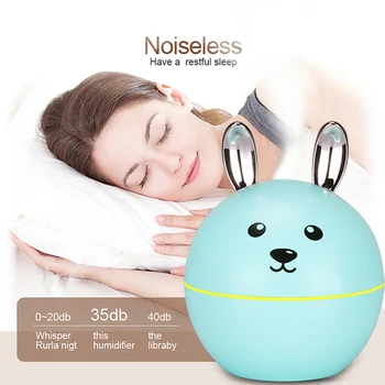130ML Ultrasonic Air Humidifier Aroma Essential Oil Diffuser Rabbit Shape Cool Mist Maker Mini Humidifier for Home Car
130ML Ultrasonic Air Humidifier Aroma Essential Oil Diffuser Rabbit Shape Cool Mist Maker Mini Humidifier for Home Car