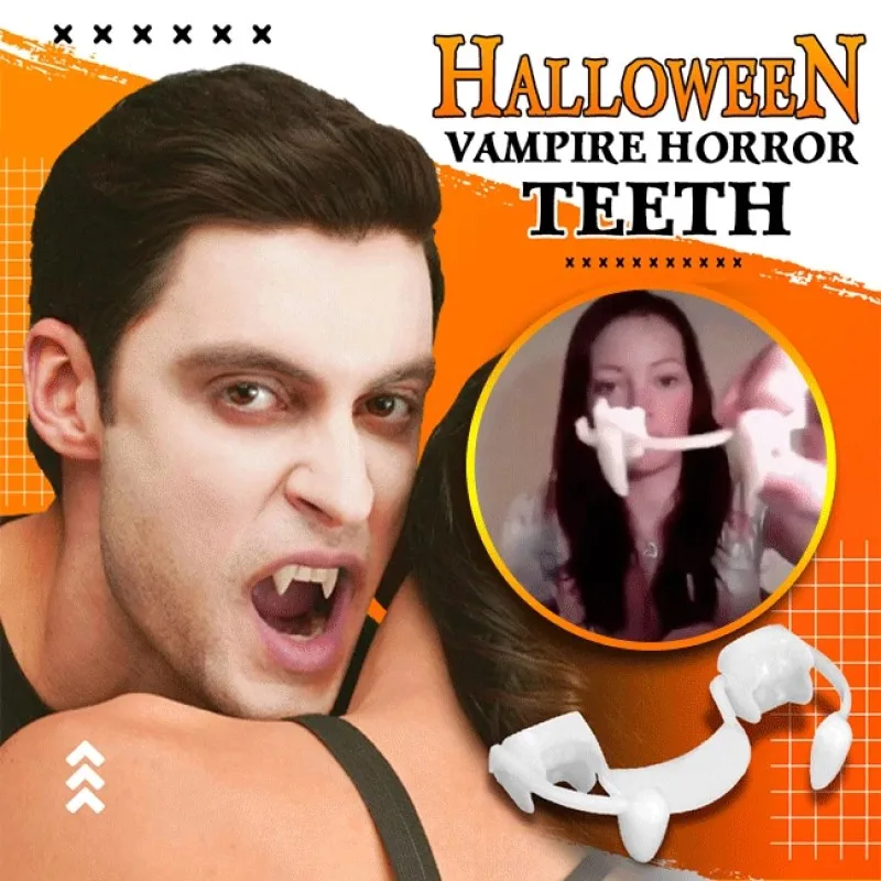 Halloween Decoration Vampire Teeth Retractable Zombie Teeth Safety Soft Silicone Vampire Fangs Horror Bloody Cosplay Party Props
Halloween Decoration Vampire Teeth Retractable Zombie Teeth Safety Soft Silicone Vampire Fangs Horror Bloody Cosplay Party Props