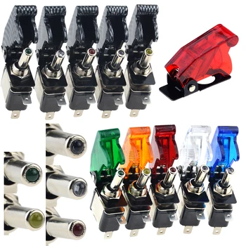1PCS ASW-07D 12V 20A Auto Car Truck Illuminated Led Toggle Switch With Safety Aircraft Flip Up Cover Guard
1PCS ASW-07D 12V 20A Auto Car Truck Illuminated Led Toggle Switch With Safety Aircraft Flip Up Cover Guard