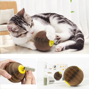 Newest Cat Toys Interactive Ball for Cat Scratch Board With Catnip Cats Scratcher Katten Funny Toys Pet Playing Supplies for Cat
Newest Cat Toys Interactive Ball for Cat Scratch Board With Catnip Cats Scratcher Katten Funny Toys Pet Playing Supplies for Cat
