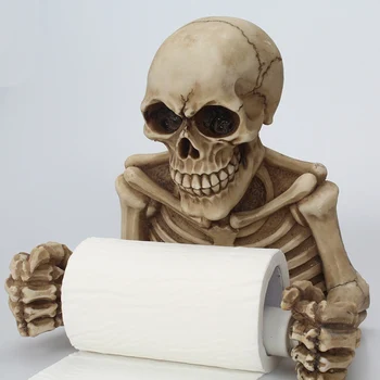 Creative Toilet Paper Holder Skull Wall Mount Tissue Box Paper Roll Holder 3D Sanitary Paper Storage Bar Bathroom Organizer
Creative Toilet Paper Holder Skull Wall Mount Tissue Box Paper Roll Holder 3D Sanitary Paper Storage Bar Bathroom Organizer
