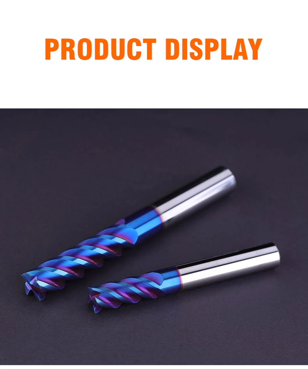 Carbide Four Flutes Square End Mill Carbide Four Flutes Square End Mill