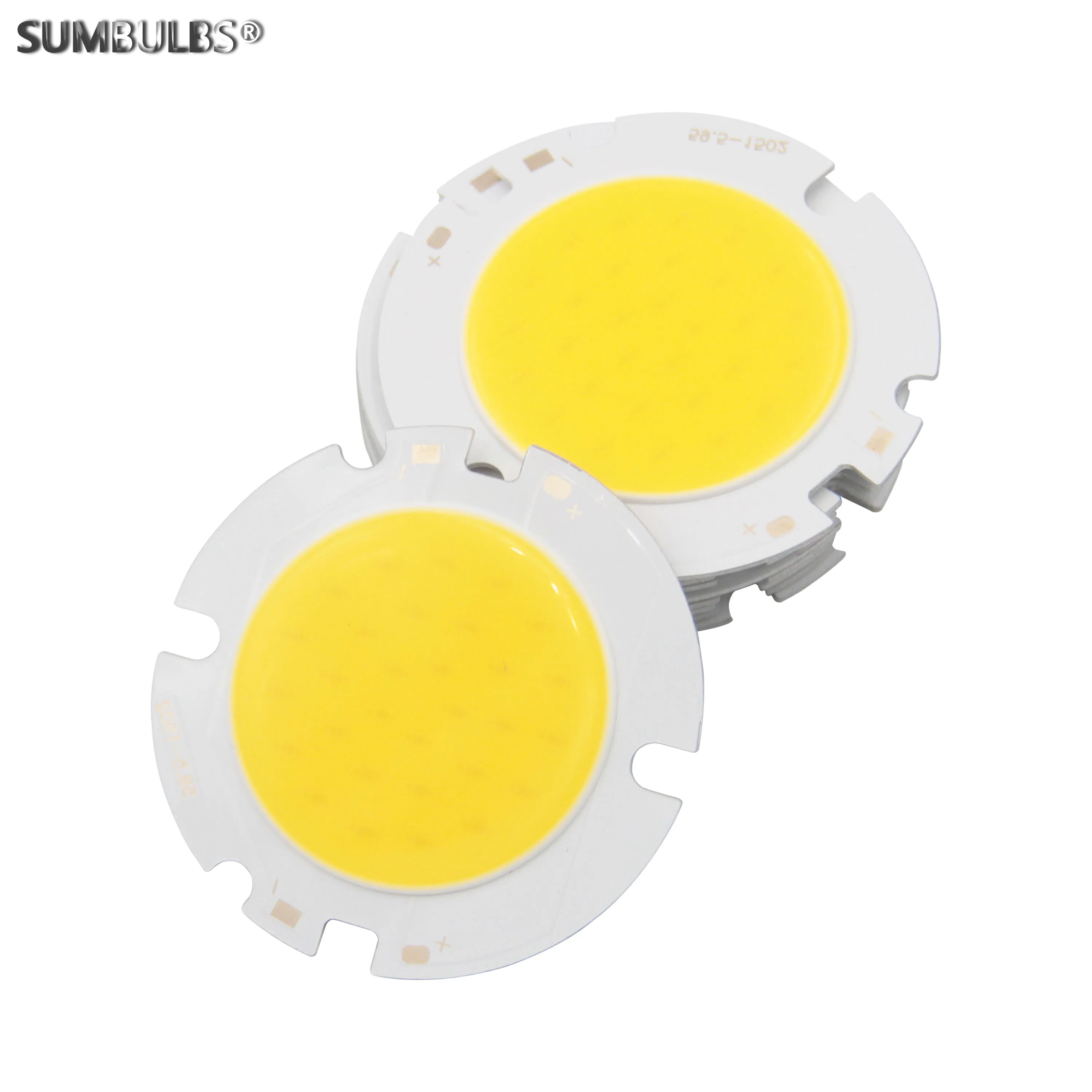 

30W 6042 60mm Round Led Cob CHIP Light Source for Down Lamp DC 30V-33V 900mA Natural Warm Cold White Emitting Color