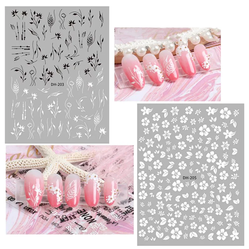 8 Patterns/Sheet Flowers Element 3D Nail Sticker Patterns Transfer Decals Decorations for Nail Art DIY Tools Nail Accessories
8 Patterns/Sheet Flowers Element 3D Nail Sticker Patterns Transfer Decals Decorations for Nail Art DIY Tools Nail Accessories