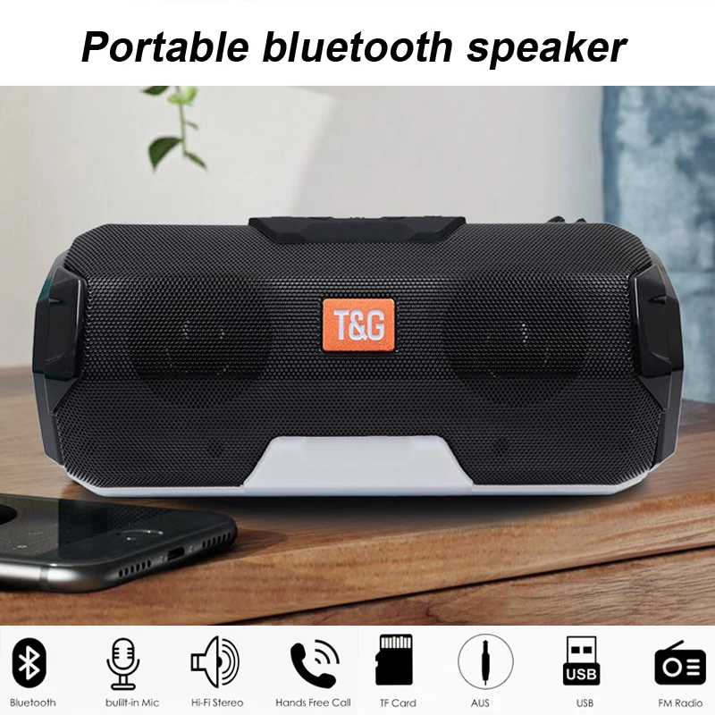 TG Portable Bluetooth Speaker 1200mAh Large Capacity Wireless Speaker Outdoor Bass With Audio Interface Radio Computer Sound Bar
TG Portable Bluetooth Speaker 1200mAh Large Capacity Wireless Speaker Outdoor Bass With Audio Interface Radio Computer Sound Bar
