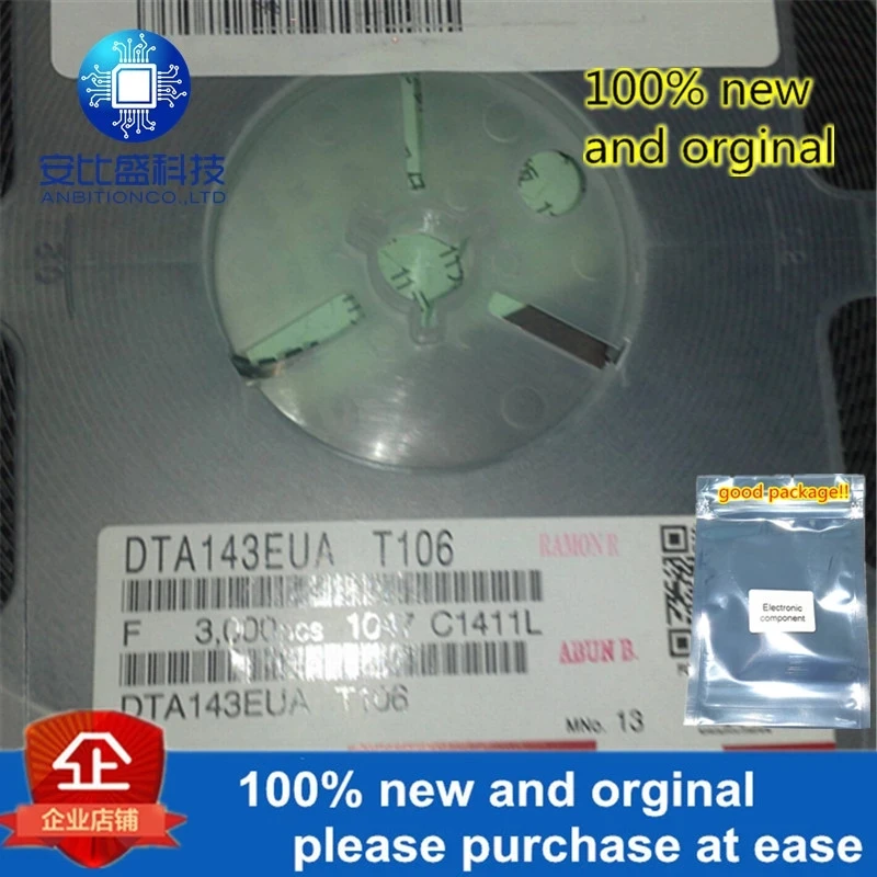 50pcs 100% new and orginal DTA143EUA SOT-323 in stock