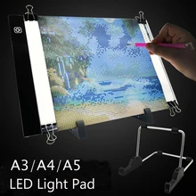 5d Diamond Pad-Board Painting Drawing-Tablet Led-Light Tracing Brightness with 3-Level 5d Diamond Pad-Board Painting Drawing-Tablet Led-Light Tracing Brightness with 3-Level