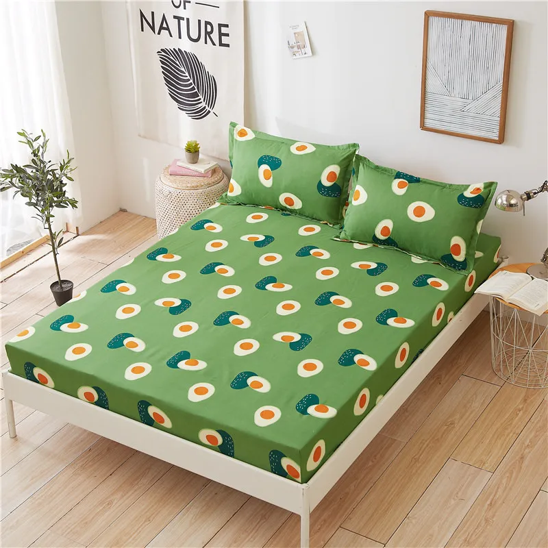 Floral Printed Fitted Sheet and Pillow Case Polyester Mattress Cover Bed Linens Bed Sheet with Elastic For Double/King Be
Floral Printed Fitted Sheet and Pillow Case Polyester Mattress Cover Bed Linens Bed Sheet with Elastic For Double/King Be