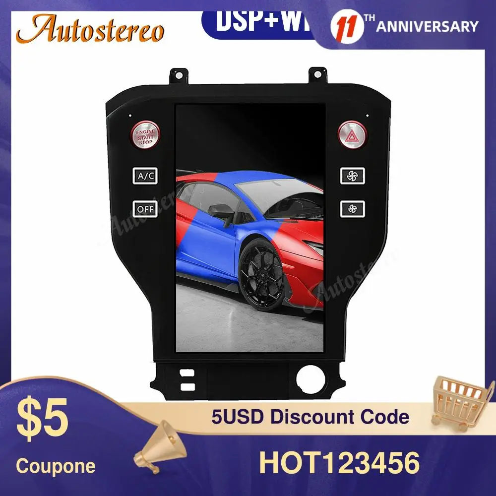 Автомобильный мультимедийный проигрыватель для Ford Mustang 2015-2019, 4G SIM, Тесла, стиль Android 9, GPS-навигация, стерео, головное устройство, радио, магнитола
Автомобильный мультимедийный проигрыватель для Ford Mustang 2015-2019, 4G SIM, Тесла, стиль Android 9, GPS-навигация, стерео, головное устройство, радио, магнитола