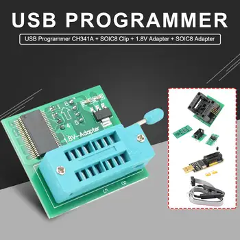 USB Programmer Module CH341A Set Test Clip Adapter For Motherboard, Monitor Inspection, Repair
USB Programmer Module CH341A Set Test Clip Adapter For Motherboard, Monitor Inspection, Repair