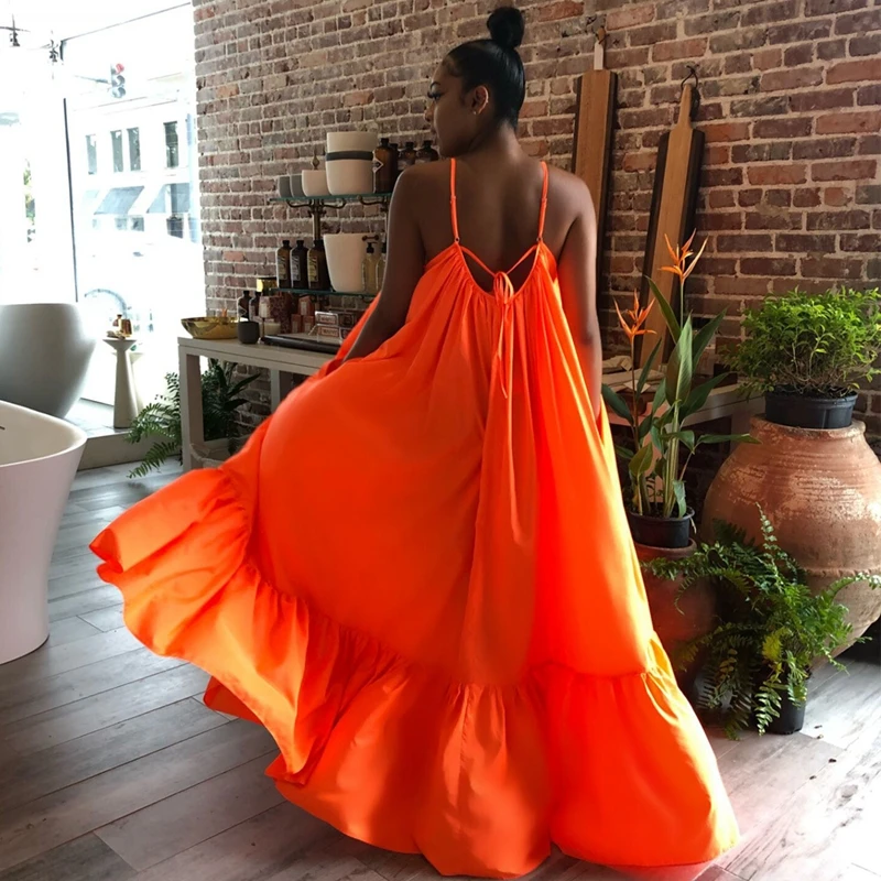 STYLISH LADY Plus Size Beach Dress 2021 Summer Women Spaghetti Strap Backless Club Party Big Swing Loose Long Maxi Dress 5XL
STYLISH LADY Plus Size Beach Dress 2021 Summer Women Spaghetti Strap Backless Club Party Big Swing Loose Long Maxi Dress 5XL