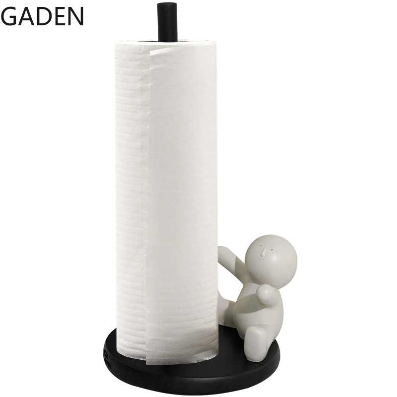 Creative cartoon paper towel rack kitchen supplies toilet paper roll paper resin storage rack bathroom vertical storage rack 
Creative cartoon paper towel rack kitchen supplies toilet paper roll paper resin storage rack bathroom vertical storage rack